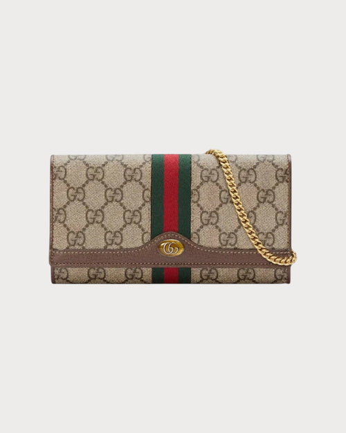 GUCCI Ophidia GG Chain Wallet | 古驰 银包连链带 (啡色)