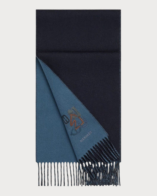 HERMES Recto - Verso PM H Puzzle Scarf | 爱马仕 男仕颈巾 (多色) - LONDONKELLY 英国名牌代购