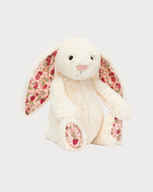 JELLYCAT Blossom Cream Bunny 'Berry' | 花朵奶油兔子“漿果” (白色) - LondonKelly 英國名牌代購