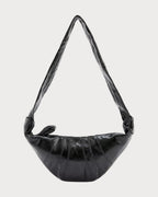 LEMAIRE Croissant Coated - Cotton Cross - Body Bag(Small/Black) - LONDONKELLY 英国名牌代购