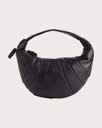 LEMAIRE Fortune Croissant Leather Cross - Body Bag | 牛角包手袋 (黑色) - LONDONKELLY 英国名牌代购