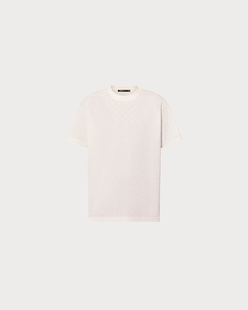 LOUIS VUITTON 1AFRAC Men's Damier Cotton Piqué T-Shirt | 路易威登 男仕上衣 (白色) - LondonKelly 英國名牌代購