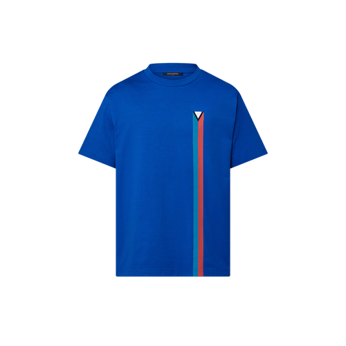 LOUIS VUITTON 1AG080 Short - Sleeved Embroidered Cotton T-Shirt | 路易威登 男仕上衣 (藍色) - LondonKelly 英國名牌代購
