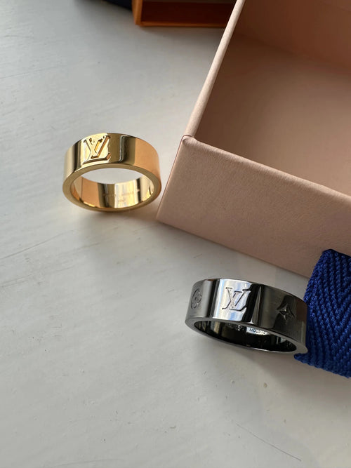 LOUIS VUITTON M00513 LV Instinct Set of 2 Rings | 路易威登 男仕戒指两只 (金灰色) - LONDONKELLY 英国名牌代购