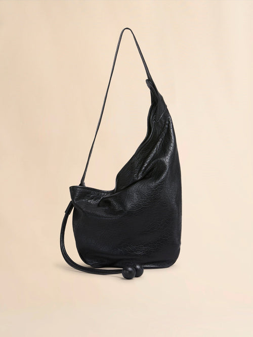MARNI Small Black Nappa Hobo bag | 瑪尼 腋下袋 (黑色) - LondonKelly 英國名牌代購