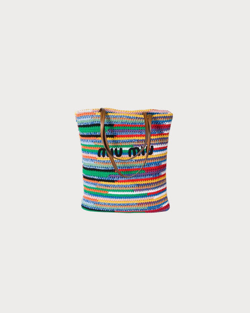 MIU MIU Crochet Tote Bag | 繆繆 草編袋 (彩色) - LondonKelly 英國名牌代購