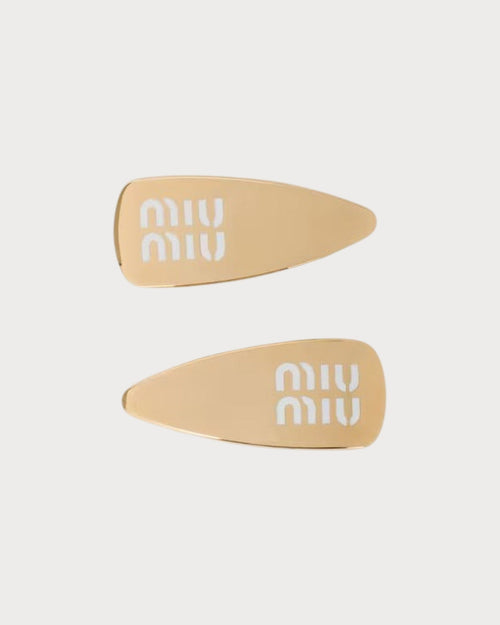 MIU MIU Enameled Metal Hair Clips | 缪缪 发夹 (多色) - LONDONKELLY 英国名牌代购
