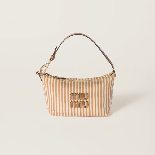 MIU MIU Jacquard Fabric Pouch with Logo | 繆繆 手袋 (多色) - LondonKelly 英國名牌代購