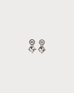MIU MIU Metal Earrings with Crystals | 繆繆 耳環 (多色) - LondonKelly 英國名牌代購