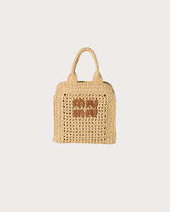 MIU MIU Raffia - Effect Woven Tote Bag | 缪缪 草编袋 (多色) - LondonKelly 英国名牌代购