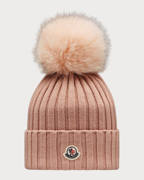 MONCLER Beanie with Pom Pom Wool(4 Colors) - LONDONKELLY 英国名牌代购