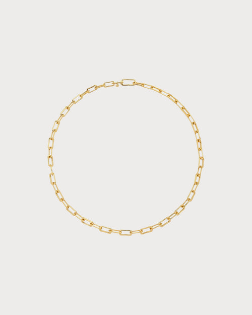 MONICA VINADER Alta Mini 18ct Yellow Gold Vermeil Chain Necklace | 頸鏈 (金色) - LondonKelly 英國名牌代購