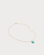 MONICA VINADER Delphi 18ct Yellow Gold - Plated Vermeil and Turquoise Pendant Necklace | 頸鏈 (藍綠色) - LondonKelly 英國名牌代購