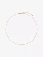 MONICA VINADER Riva 18ct Yellow Gold - Plated Vermeil Sterling - Silver and 0.11ct Lab - Grown Diamond Pendant Necklace | 颈链 (金色) - LondonKelly 英国名牌代购