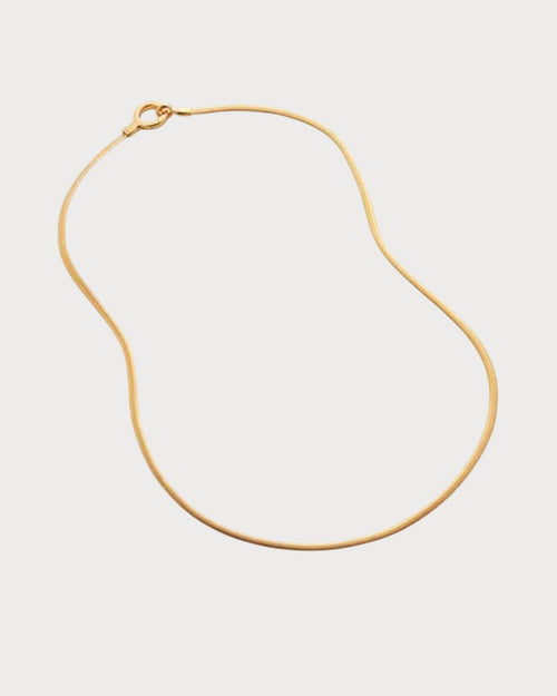 MONICA VINADER Snake Chain Gold Vermeil Necklace 50cm | 颈链 (金色) - LondonKelly 英国名牌代购