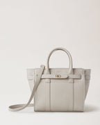 MULBERRY Mini Zipped Bayswater | 瑪百莉 迷你拉鍊貝斯沃特包(粉白色) - LondonKelly 英國名牌代購