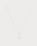 PERSEE White Gold and Diamond Alphabet L Necklace | 白金钻石字母项链 (白金) - LondonKelly 英国名牌代购