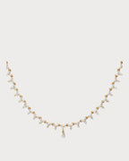 PERSEE Yellow Gold and Diamond Triangle Tennis Necklace | 黃金鑽石三角網球項鍊 (黃金) - LondonKelly 英國名牌代購