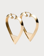 PRADA 1IO148 Metal Heart Earrings | 普拉达 心型耳环 (金色) - LONDONKELLY 英国名牌代购