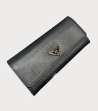 PRADA Flap Long Wallet | 普拉达 长银包 (黑色)