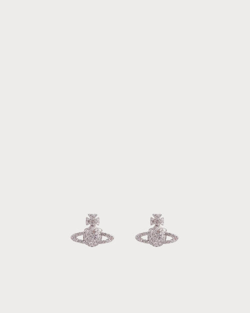 VIVIENNE WESTWOOD Grace Bas Relief Stud Earrings | 西太后 耳環 (銀色) - LondonKelly 英國名牌代購