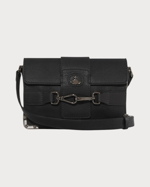 VIVIENNE WESTWOOD Men's Bella Flap Crossbody | 西太后 男仕手袋 (黑色) - LONDONKELLY 英國名牌代購