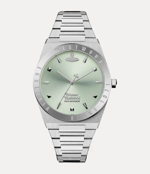 VIVIENNE WESTWOOD Men's Charterhouse Watch | 西太后 男仕手表 (浅绿色) - LONDONKELLY 英国名牌代购