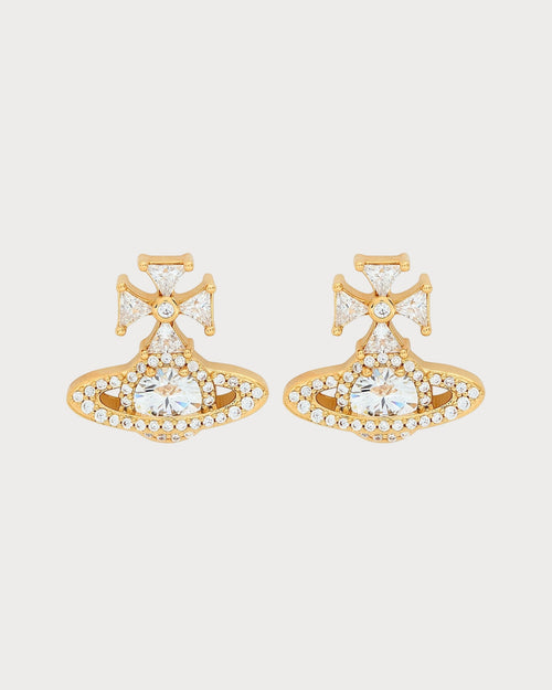 VIVIENNE WESTWOOD Mila Orb Pave Stud Earrings | 西太后 耳環 (多色) - LondonKelly 英國名牌代購