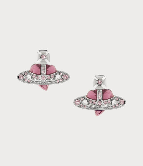 VIVIENNE WESTWOOD New Diamante Heart Earrings | 西太后 心形耳环 (多色) - LONDONKELLY 英国名牌代购