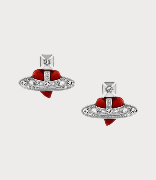VIVIENNE WESTWOOD New Diamante Heart Earrings | 西太后 心形耳環 (多色) - LONDONKELLY 英國名牌代購
