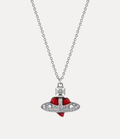 VIVIENNE WESTWOOD New Diamante Heart Pendant Necklace | 西太后 心珍頸鏈 (粉紅色) - LondonKelly 英國名牌代購