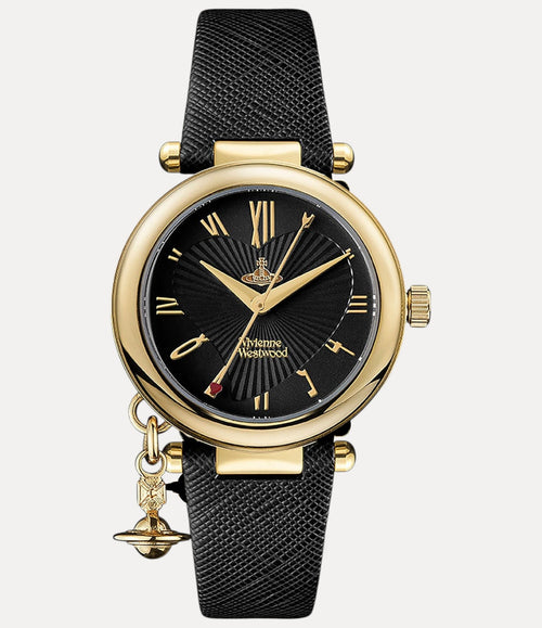 VIVIENNE WESTWOOD Orb Heart Watch | 西太后 手表 (黑色) - LondonKelly 英国名牌代购