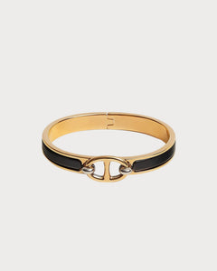 HERMES Mini Clic Chaine d'Ancre Bracelet | 愛馬仕 金色手鐲 (迷你/Black)