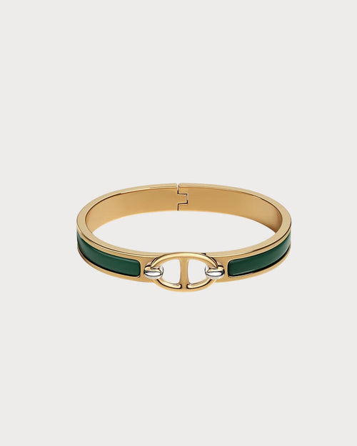 HERMES Mini Clic Chaine d'Ancre Bracelet | 愛馬仕 金色手鐲 (迷你/Green)