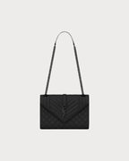 YSL SAINT LAURENT Envelop Medium Chain Bag | 聖羅蘭 手袋 (全黑)