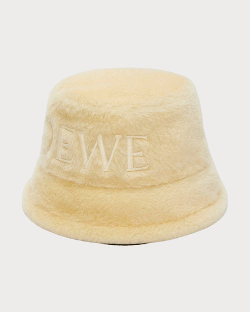 LOEWE Shearling Bucket Hat | 羅意威 羊毛帽 (Vanilla)