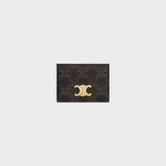 CELINE Triomphe Card Holder | 賽琳 卡套 (啡色老花)