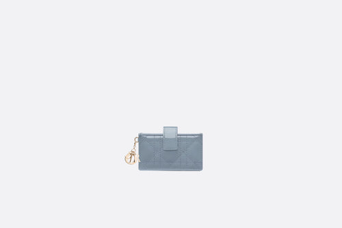 CHRISTIAN DIOR Lady Dior Jasmine Card Holder Calfskin | Dior card holder silver bag (multi-color) 