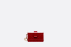 CHRISTIAN DIOR Lady Dior Jasmine Card Holder Calfskin | Dior card holder silver bag (multi-color) 