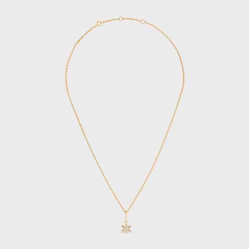 CELINE Triomphe Solitaire Sparkle Necklace | 賽琳 頸鏈 (金色)
