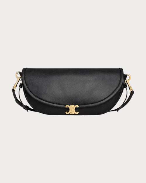 CELINE Little Halfmoon Soft Triomphe in Supple Shiny Lambskin | 賽琳 手袋 (小碼/黑色)