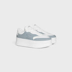 CELINE Block Sneaker With Triomphe in calfskin | 賽琳 小牛皮 Triomphe 厚底運動鞋（冰藍色）