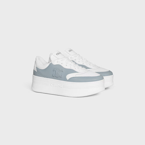 CELINE Block Sneaker With Triomphe in calfskin | 賽琳 小牛皮 Triomphe 厚底運動鞋（冰藍色）