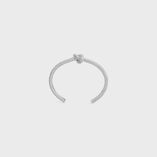 CELINE Knot Sparkle Cuff | 賽琳 手鐲 (銀色)
