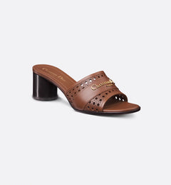 CHRISTIAN DIOR Women's D-Lane Heeled Slide | Dior high-heeled sandals (multi-color)