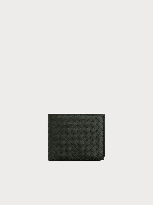 BOTTEGA VENETA (M) Intrecciato Piccolo Bi-Fold Wallet Calfskin(3 Colors)
