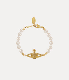VIVIENNE WESTWOOD Mini Bas Relief Pearl Bracelet | Queen Mother West Pearl Bracelet (multi-color) 