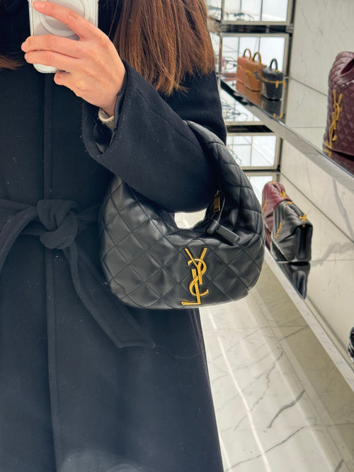 YSL Saint Laurent Icarino in Quilted Nappa Black | 聖羅蘭 手袋 (黑色)