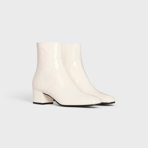CELINE Les Bottes Celine Triomphe Zipped Boot | 賽琳 思琳 凱旋拉鍊長靴（白色）
