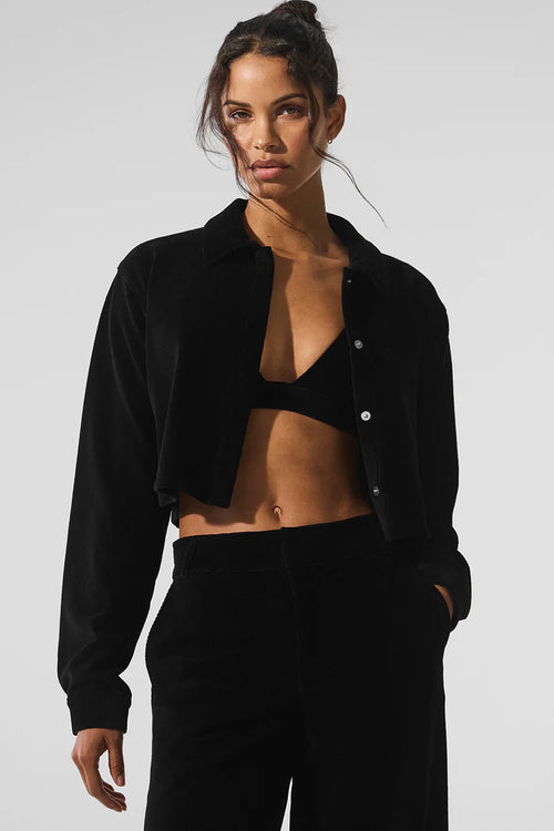 ALO YOGA Micro Corduroy Cropped Dreamer Button Down | 微燈芯絨短版襯衫 (多色)